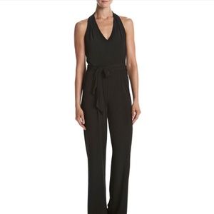 Michael Kors Halter V Neck Belted Jumpsuit